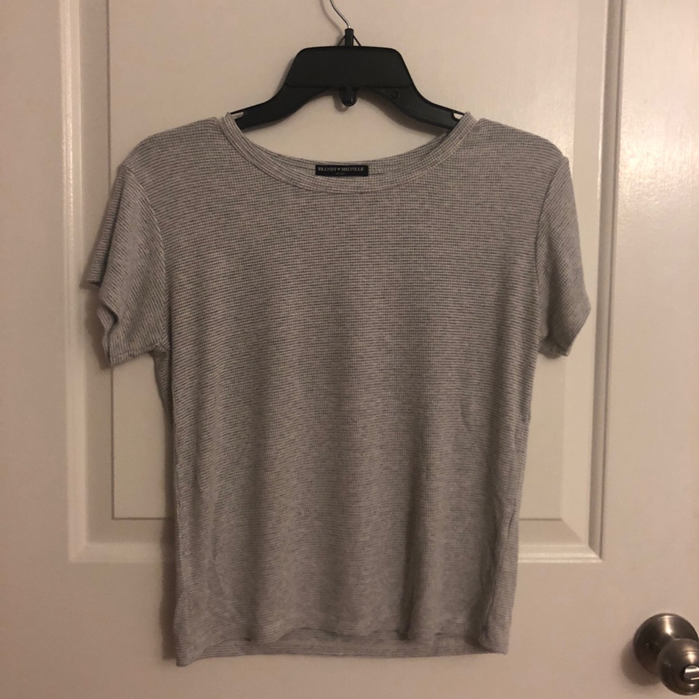 BM Waffled Gray T Shirt
